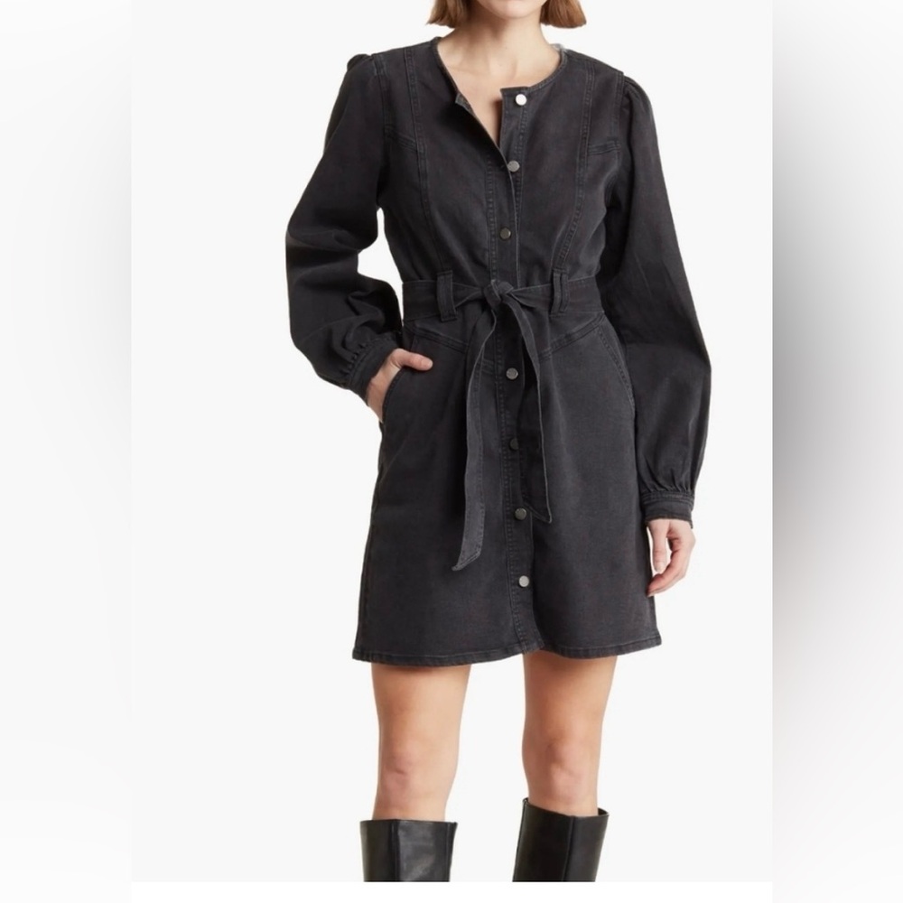 Habitual black denim dress ( size medium)